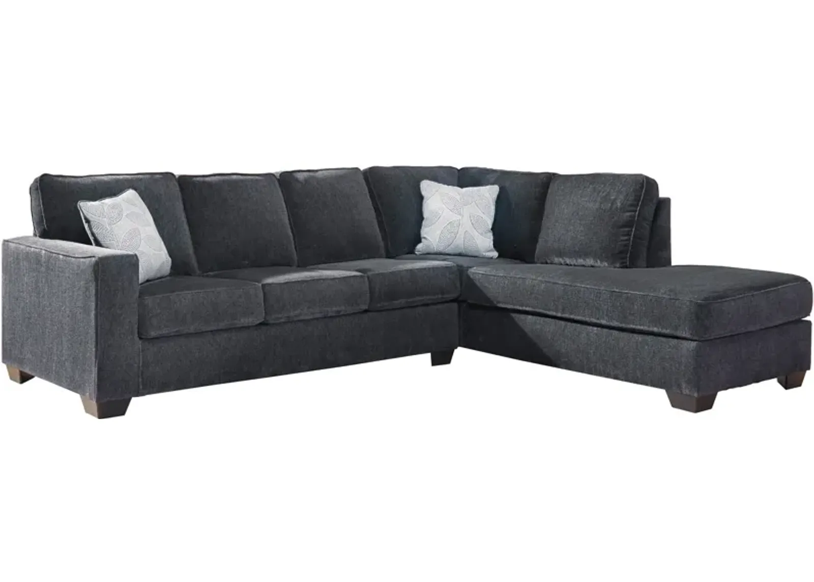 Ashley Furniture | Riles Right Chaise Sectional | Slate