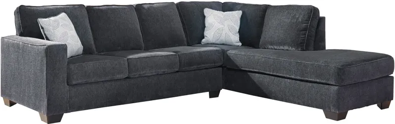 Ashley Furniture | Riles Right Chaise Sectional | Slate