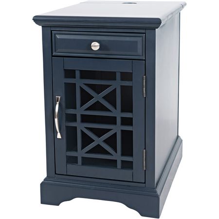 Chilton Navy Chairside Table