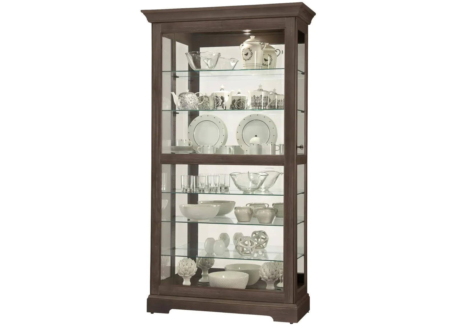 | Tyler Curio Cabinet | Aged Auburn