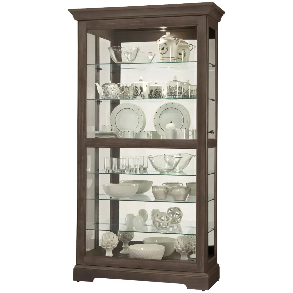 | Tyler Curio Cabinet | Aged Auburn