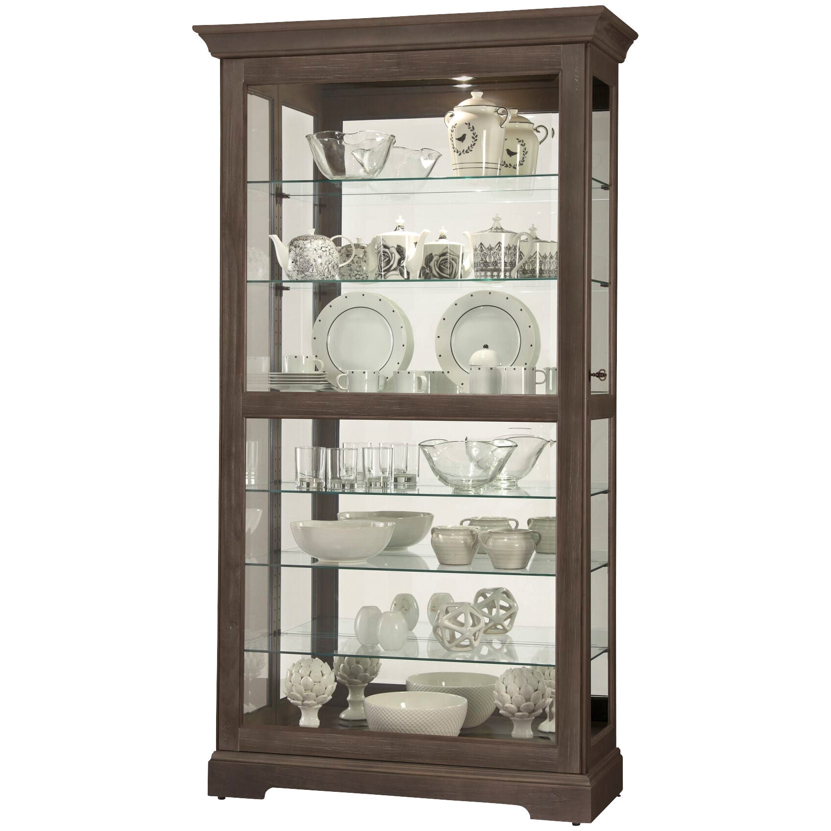 Howard Miller | Tyler Curio Cabinet | Black Satin