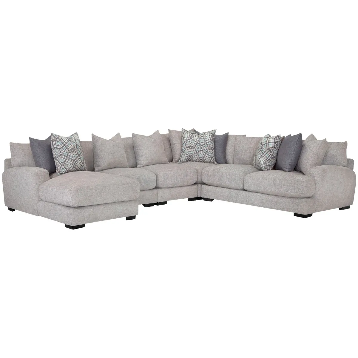 Wake 5 Piece Left Chaise Sectional