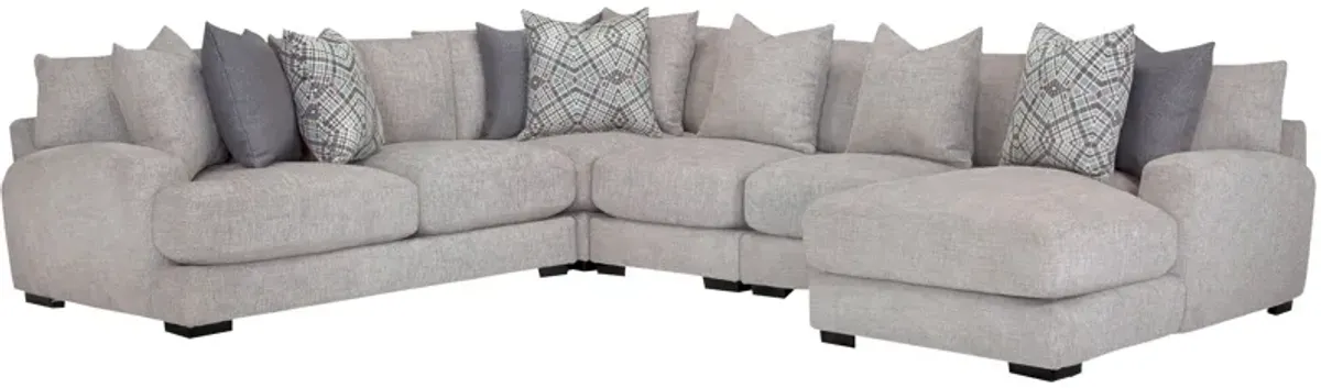 Wake 5 Piece Right Chaise Sectional