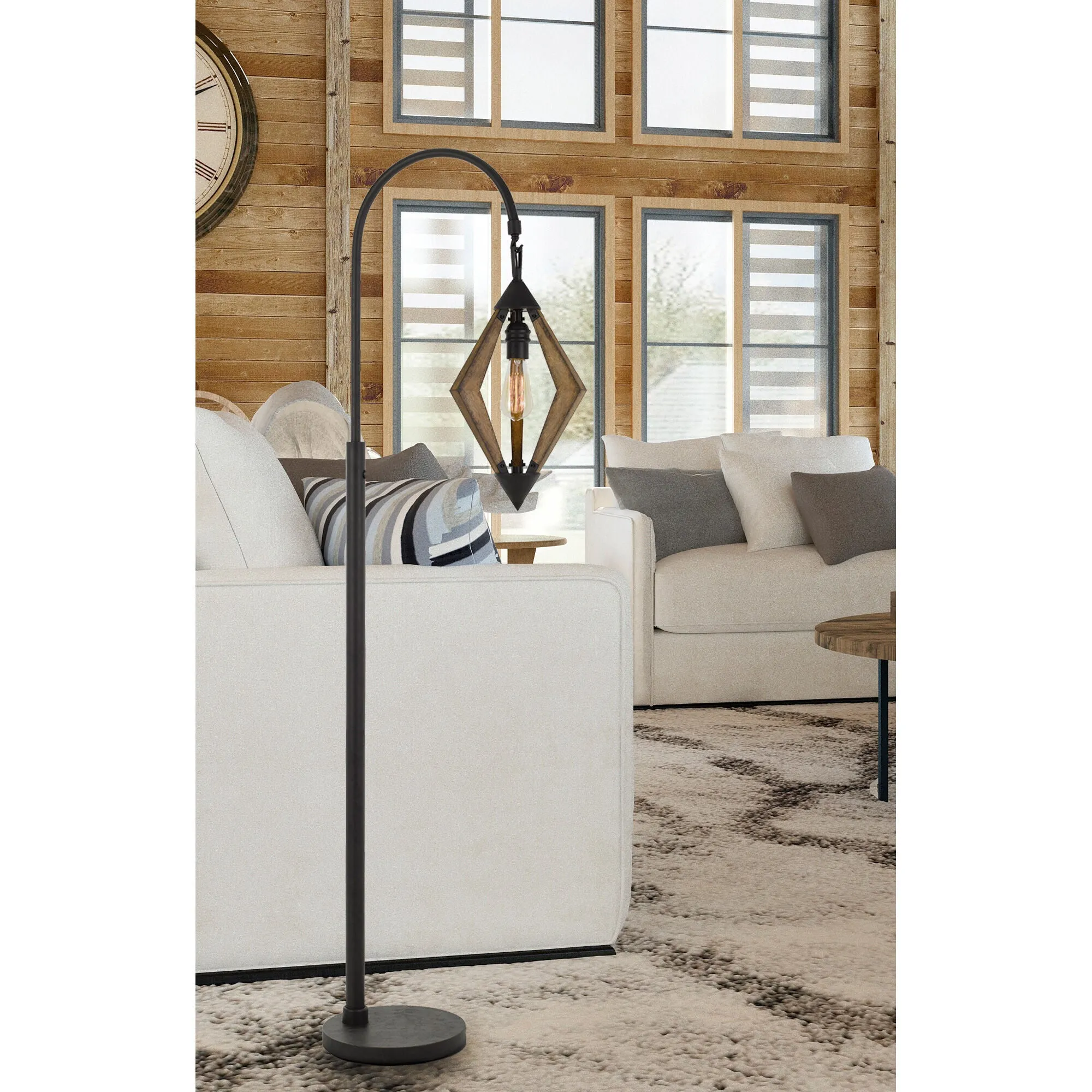 Cal Lighting | Valence Floor Lamp | Brown