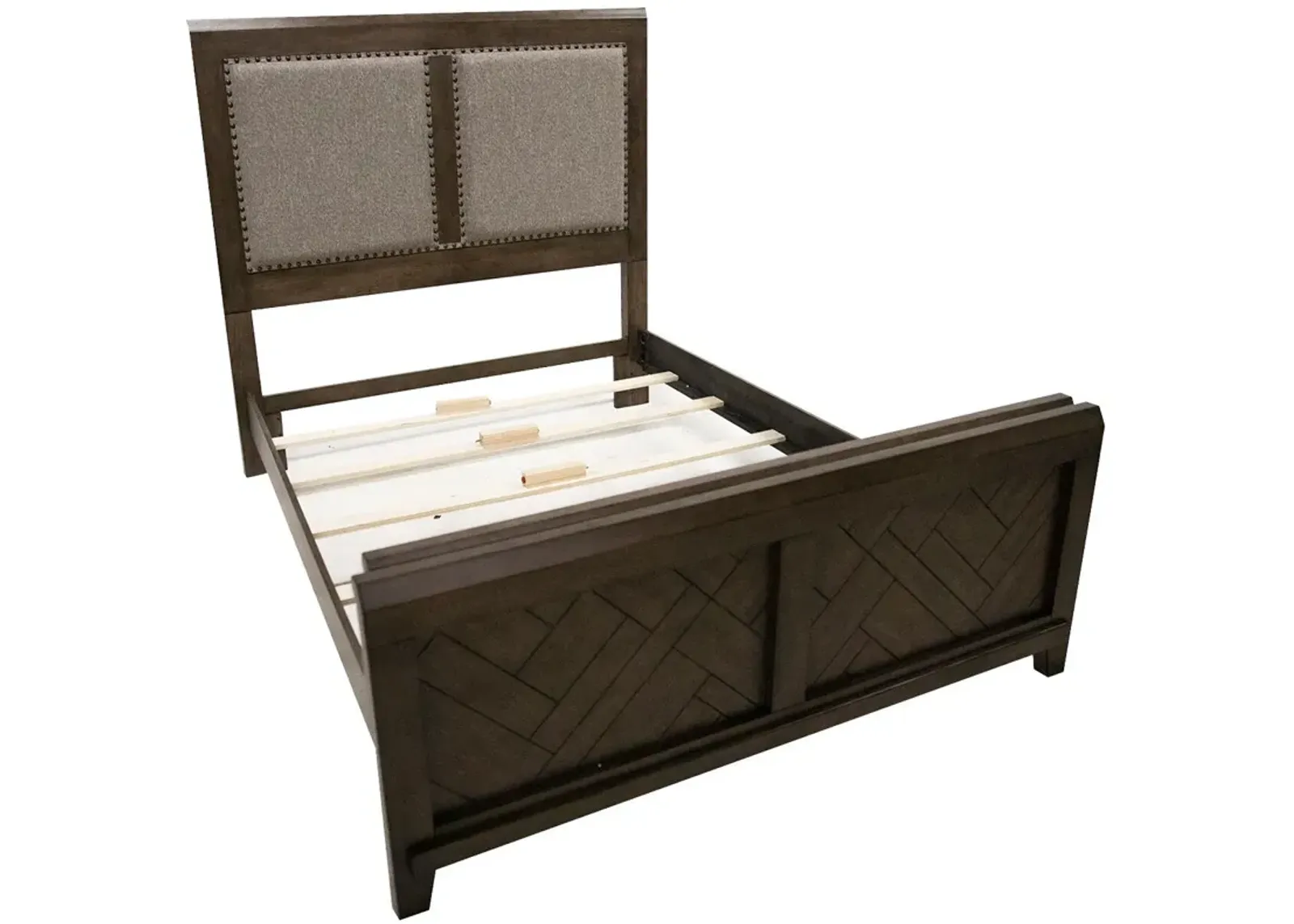 Patches Upholstered Storage Bed