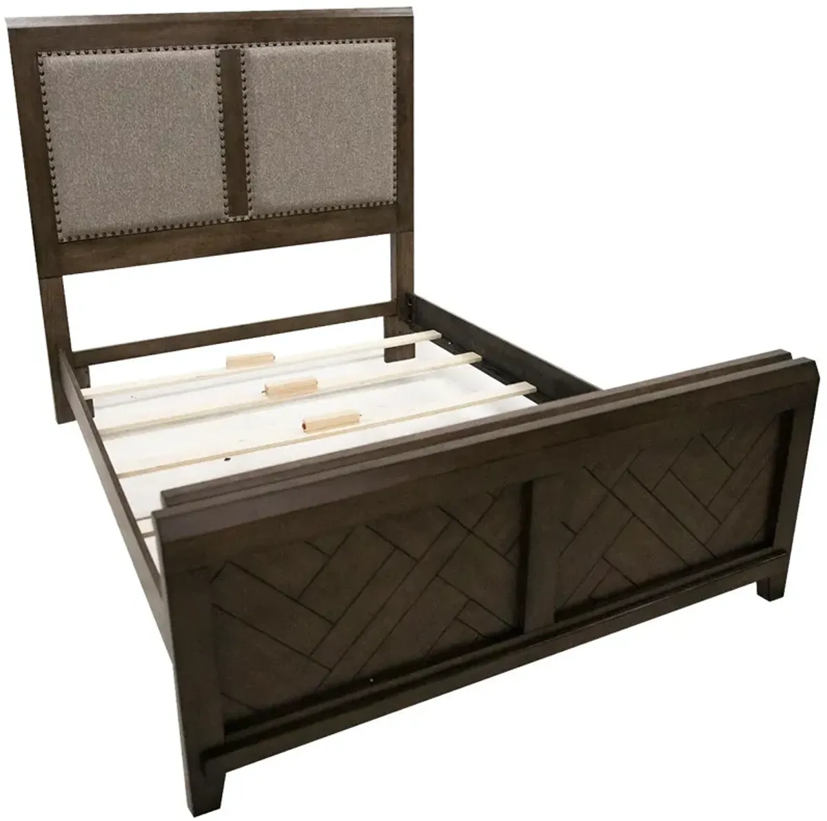 Patches Upholstered Storage Bed