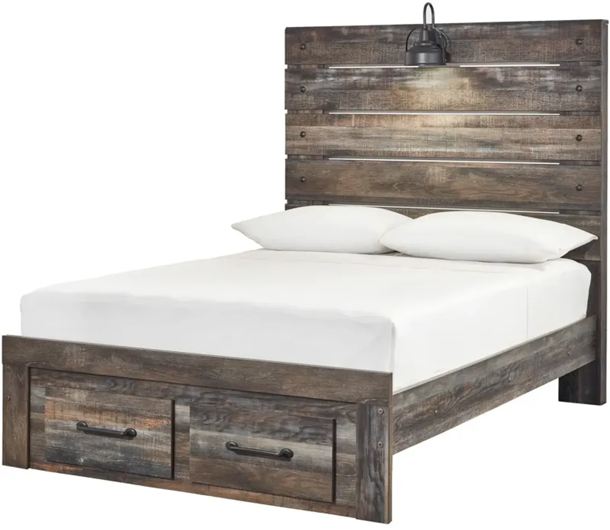 Ashley Furniture | King Drystan Storage Bed | Brown