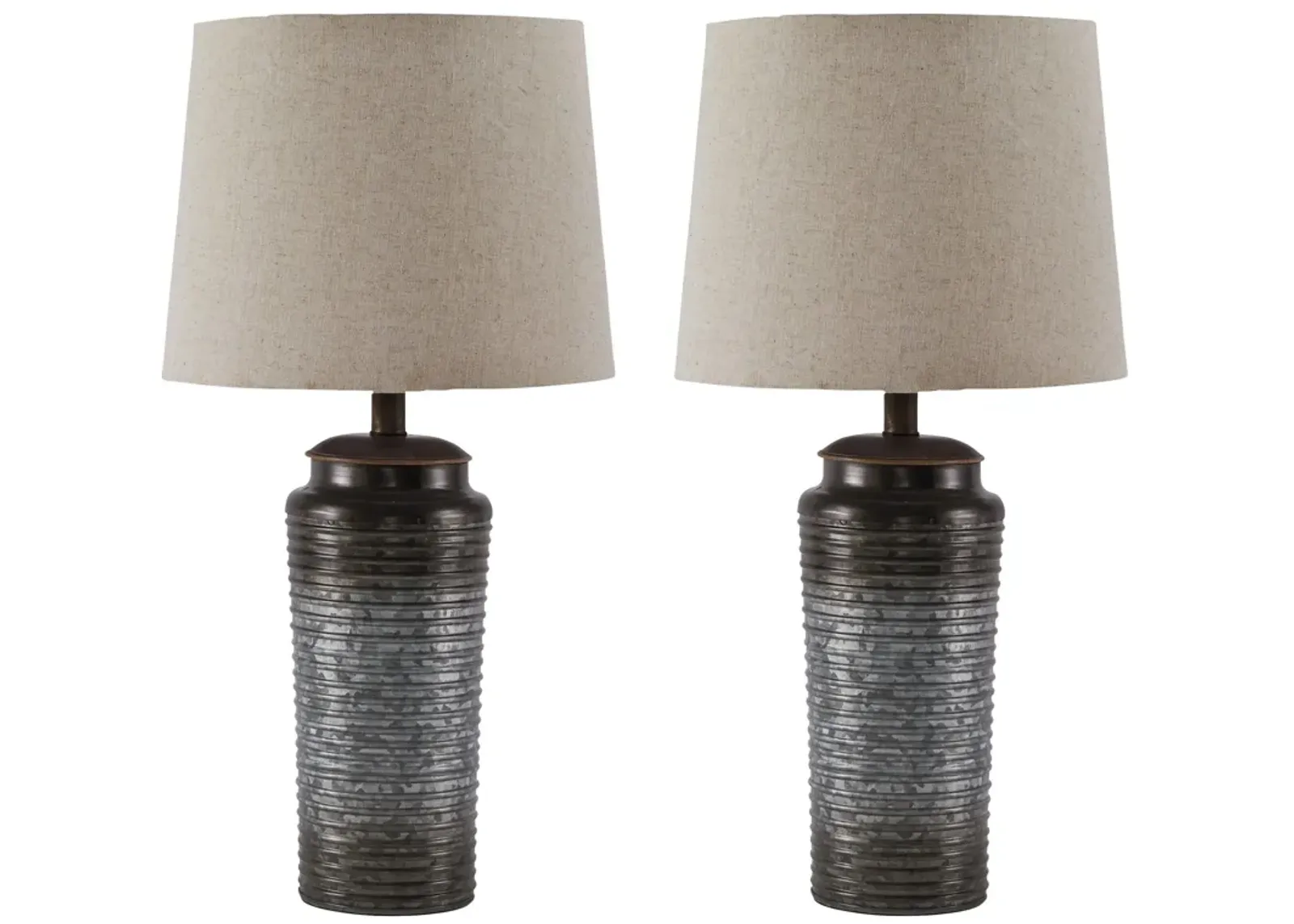 Ashley Furniture | Norbert Set of 2 Table Lamps | Gray