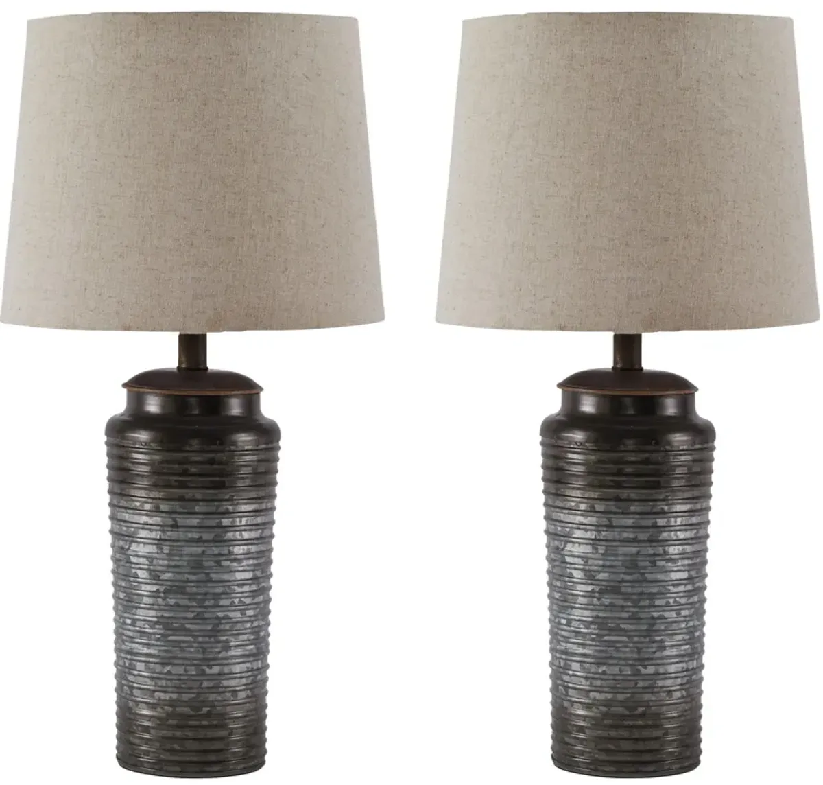 Ashley Furniture | Norbert Set of 2 Table Lamps | Gray