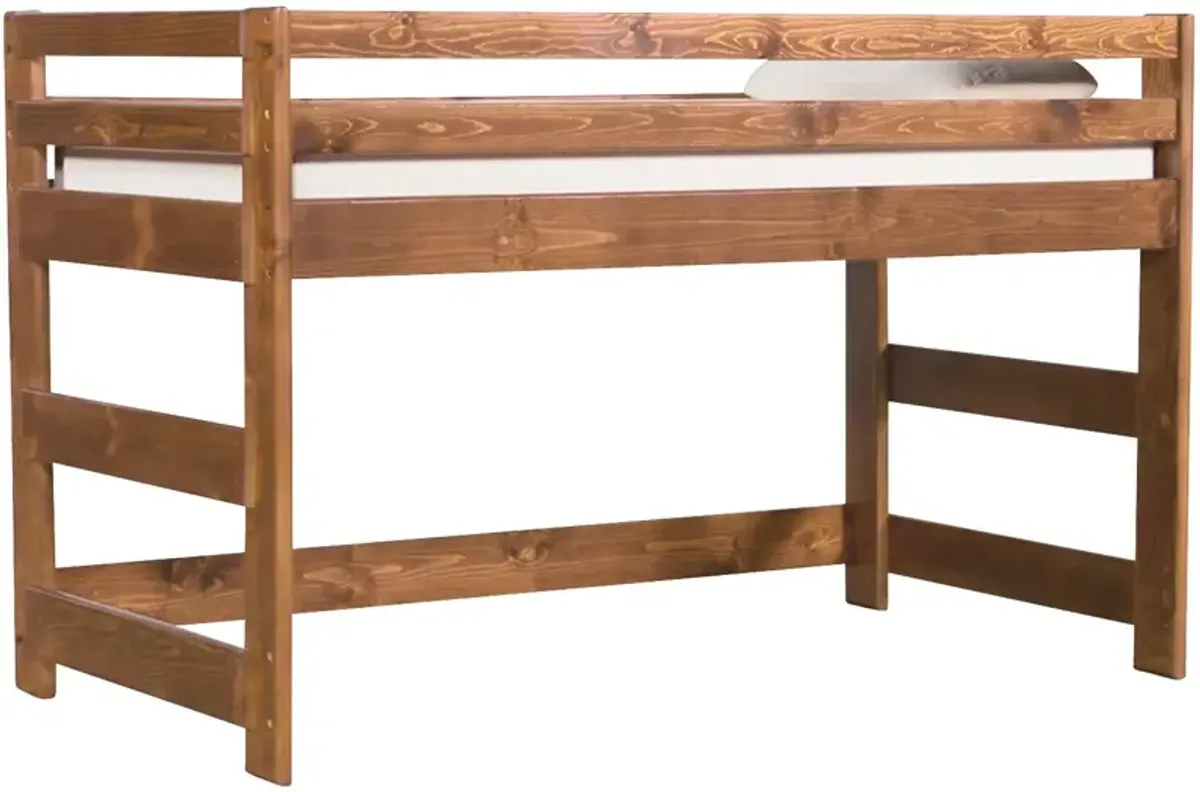 | Twin Bayview Loft Bed | Buckskin