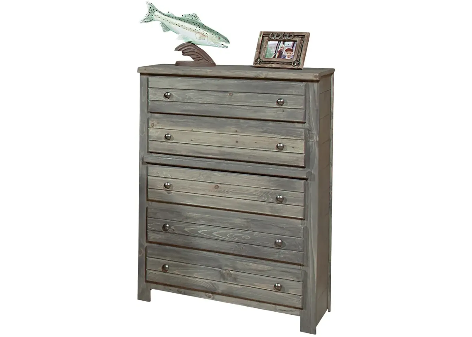 | Bayview 5 Drawer Chest | Driftwood