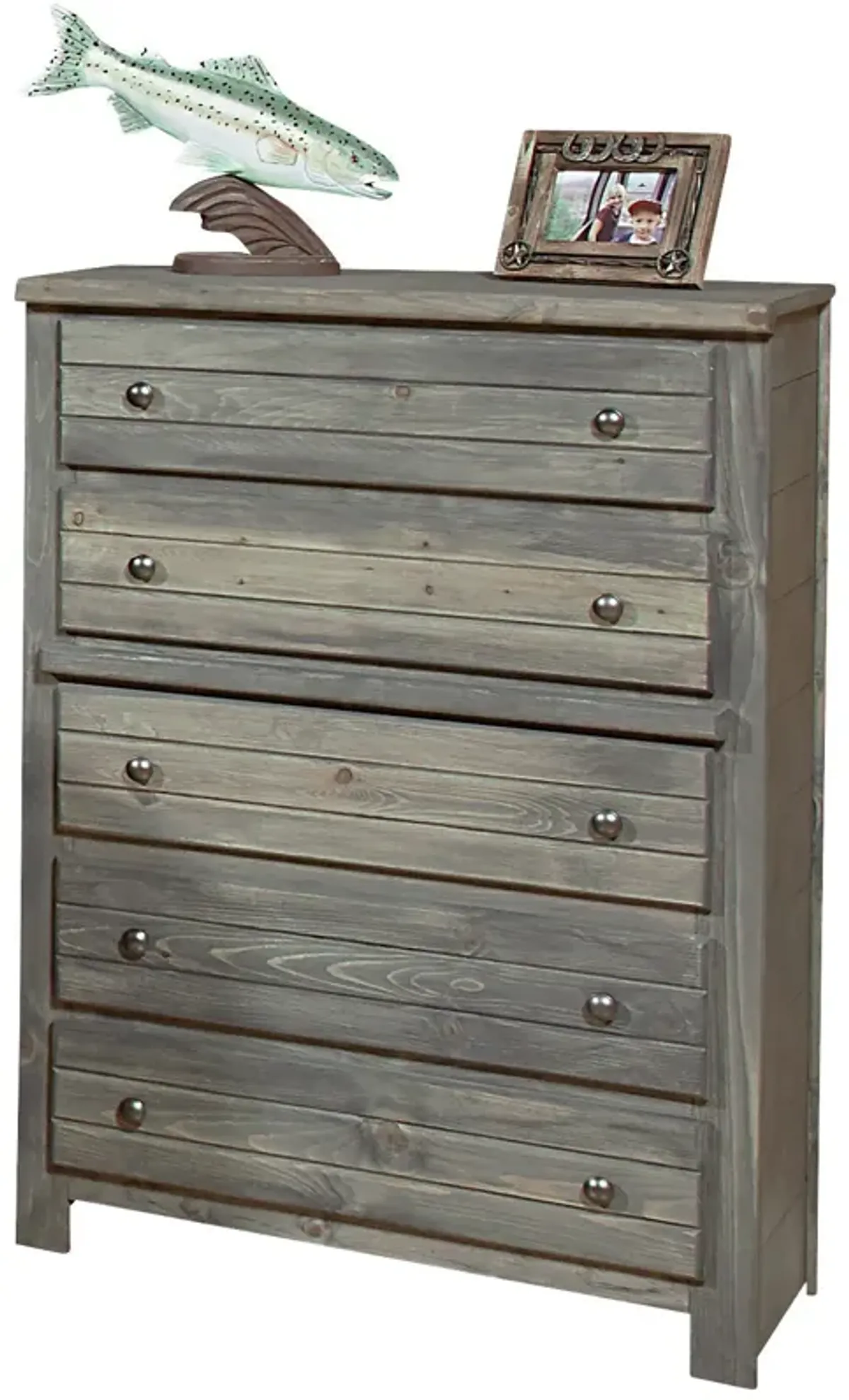 | Bayview 5 Drawer Chest | Driftwood