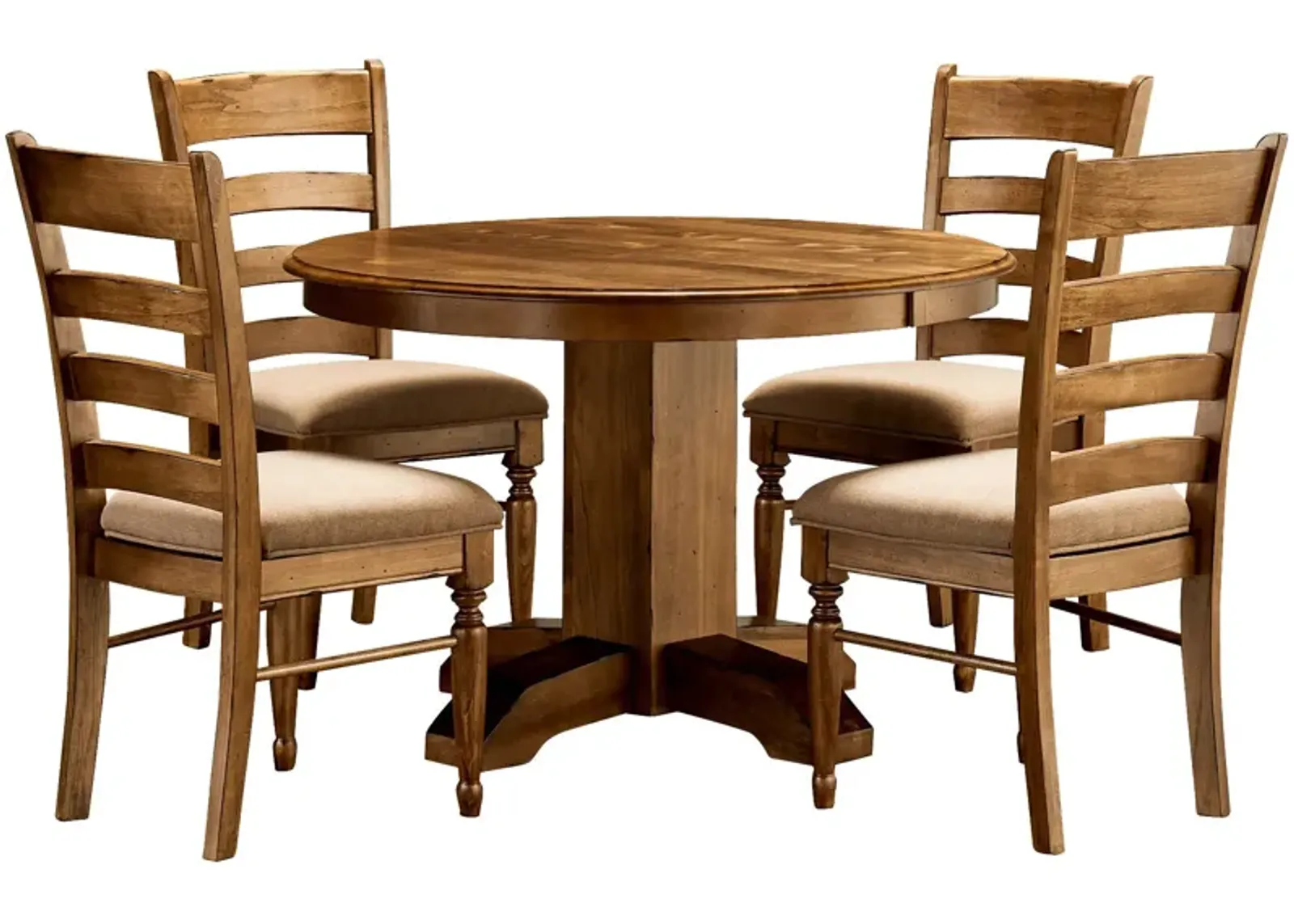 | Bennett 5 Piece Round Dining Set | Smokey Quartz