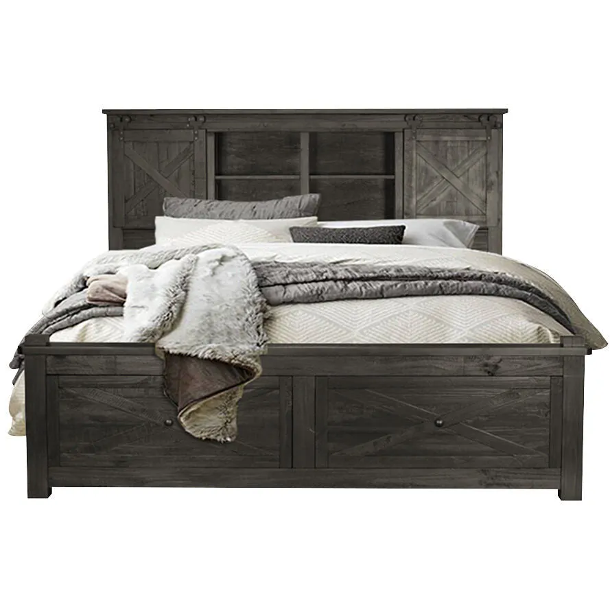 A America | King Sun Valley Storage Bed | Rustic Timber