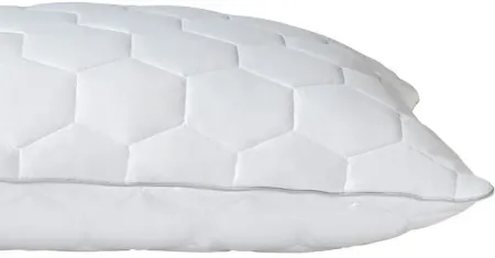 Aero Fit Bright White Queen Back and Stomach Sleeper Pillow
