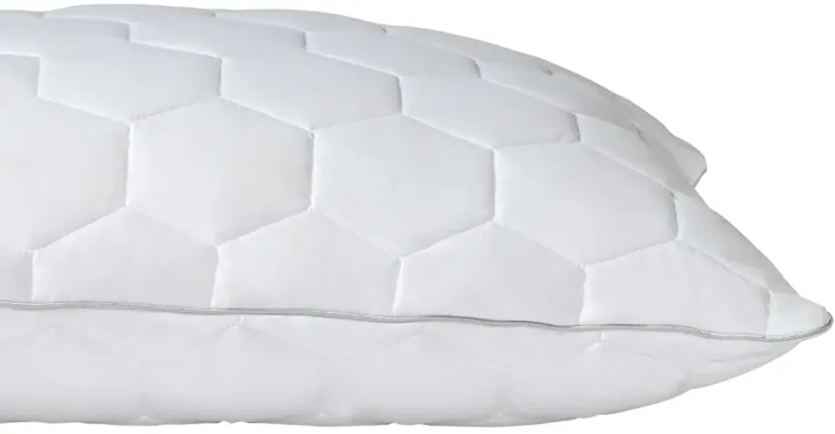 | King Aero Fit Back and Stomach Sleeper Pillow | Bright White