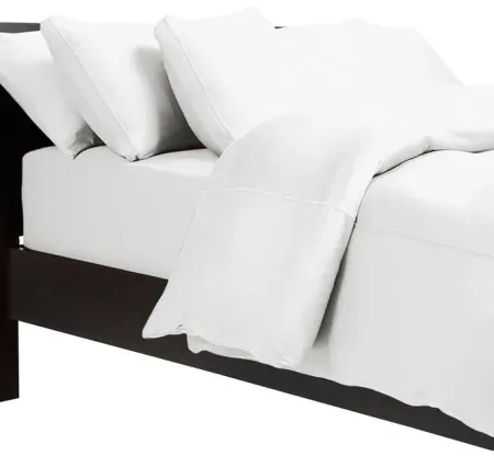 Aero Fit Bright White Queen Cooling Duvet Cover