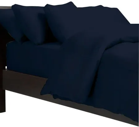 Aero Fit Navy Queen Cooling Duvet Cover