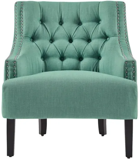 Twyla Teal Accent Chair