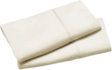 Fabrictech Ivory Queen Luxury Microfiber Pillowcases