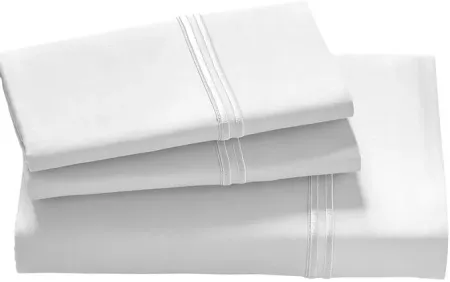 Elements White Split California King Modal Sheet Set