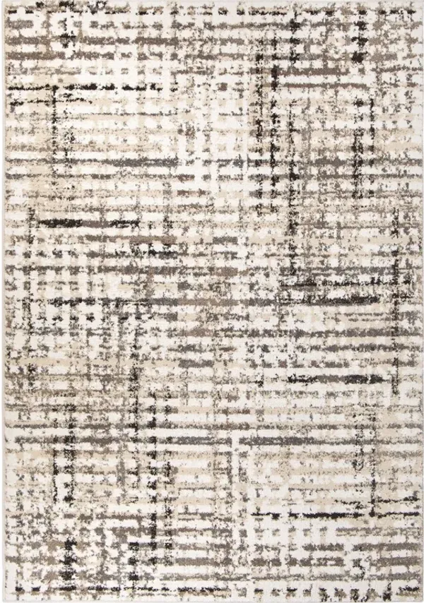 Adagio Griddle White Rug