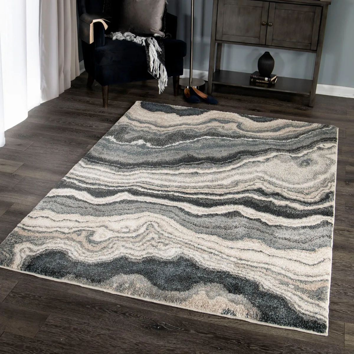 Mystical Cascade Taupe Rug