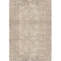 Cotton Tail Solid Beige 8x10 Area Rug
