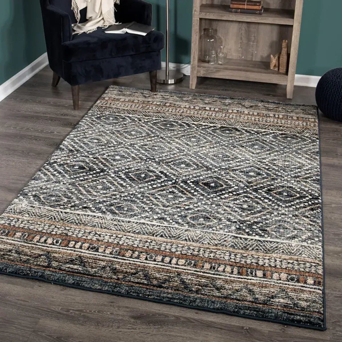 Adagio Coastal Pier Indigo Rug