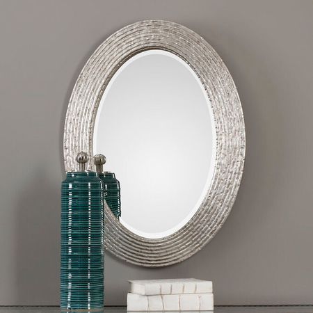 Conder Oval Silver Mirror