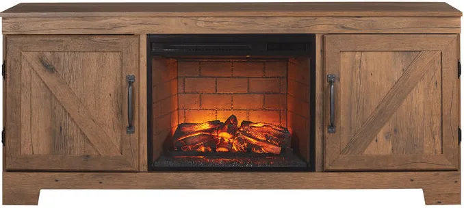 Cheyenne Oak 64" Fireplace Console