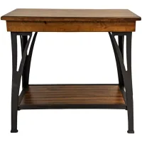 District Cool Copper Chairside Table