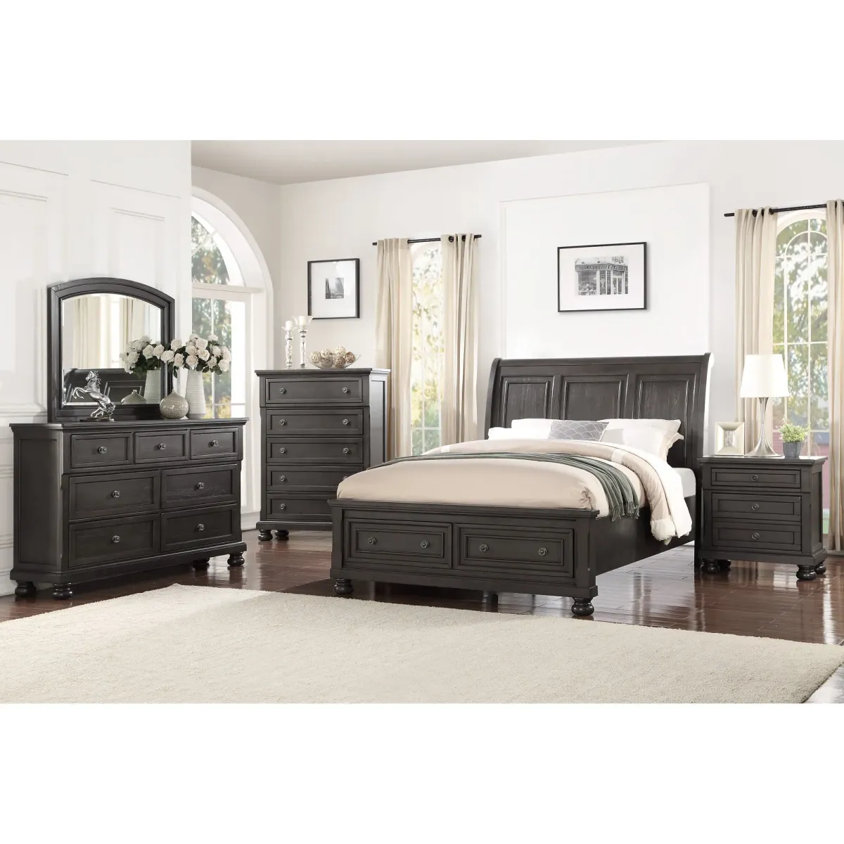 Sophia Sleigh Bed