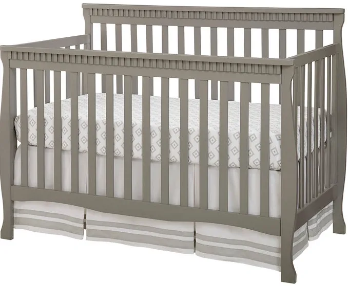 Emery Gray Slat Crib