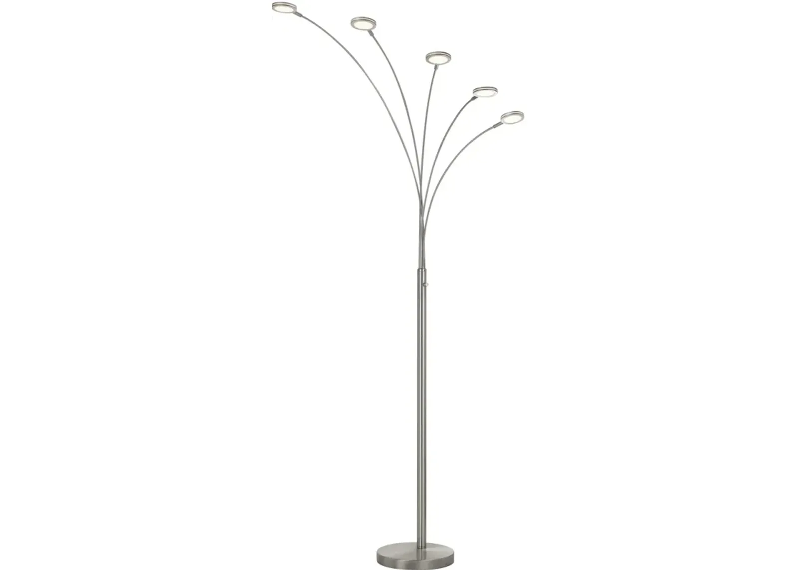 | Cremona Arc LED Floor Lamp | Brushed Steel