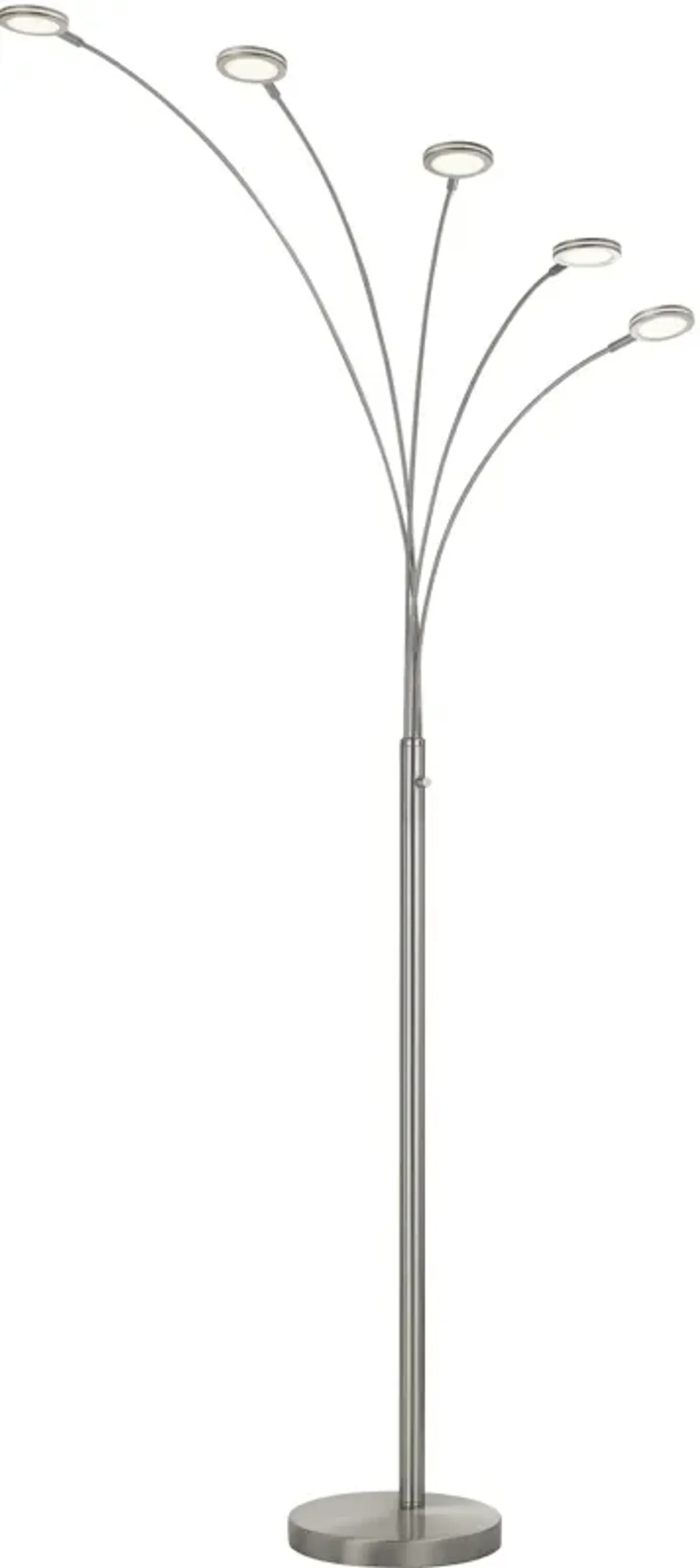 | Cremona Arc LED Floor Lamp | Brushed Steel