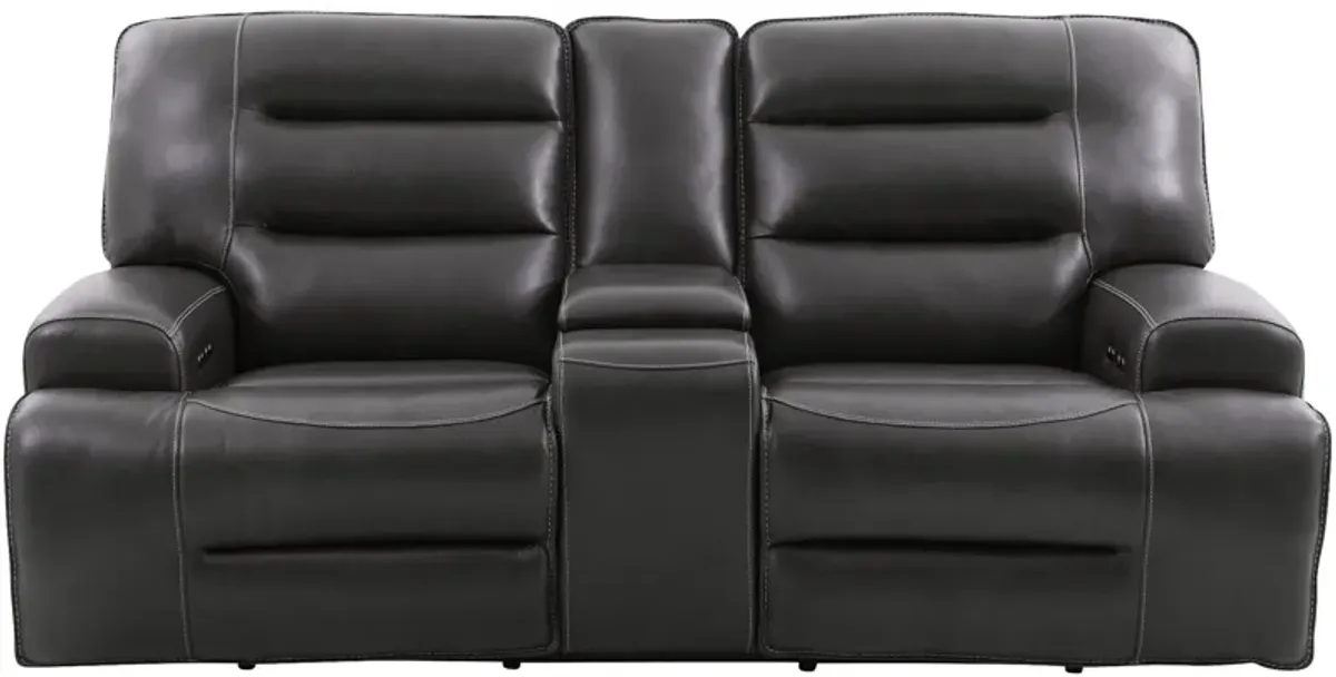 Triton Power Plus Reclining Console Loveseat