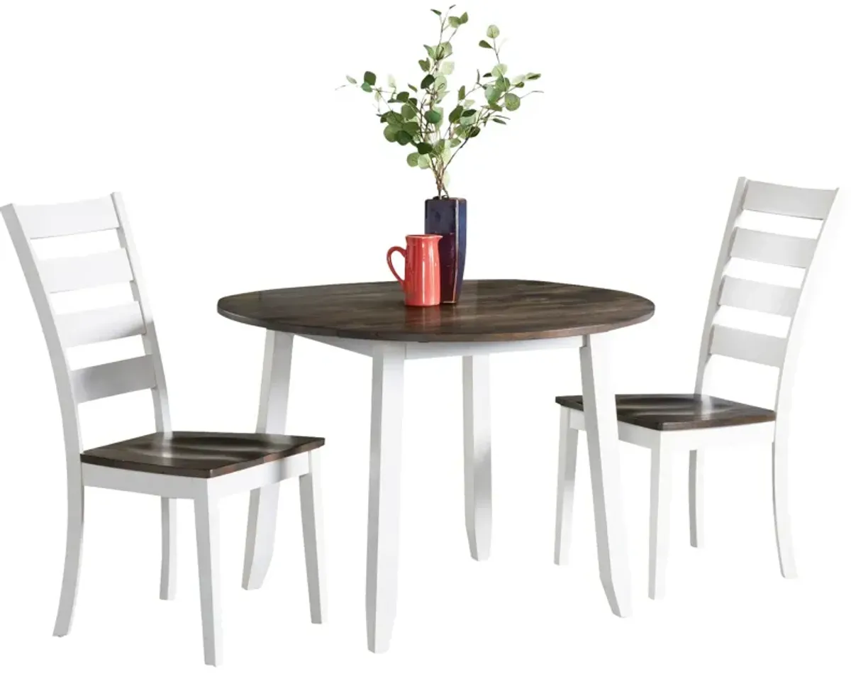 | Kona 3 Piece Drop Leaf Dining Set | Gray