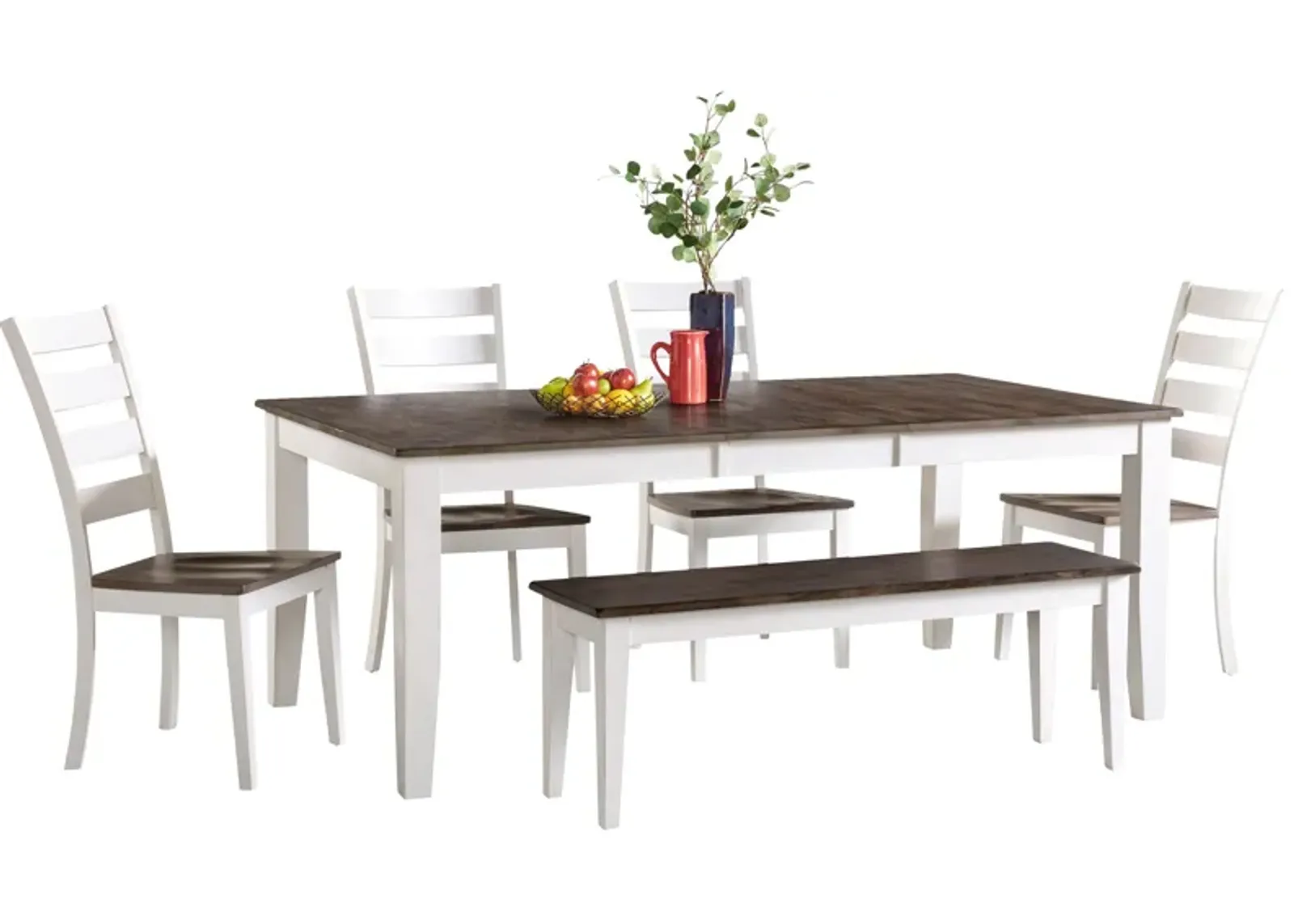 | Kona 5 Piece Ladder Back Dining Set | Gray