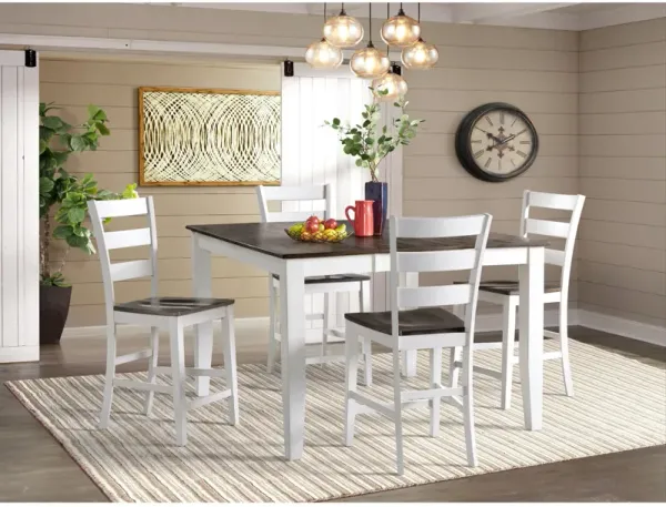 Intercon Kona 5 Piece Ladder Back Counter Dining Set