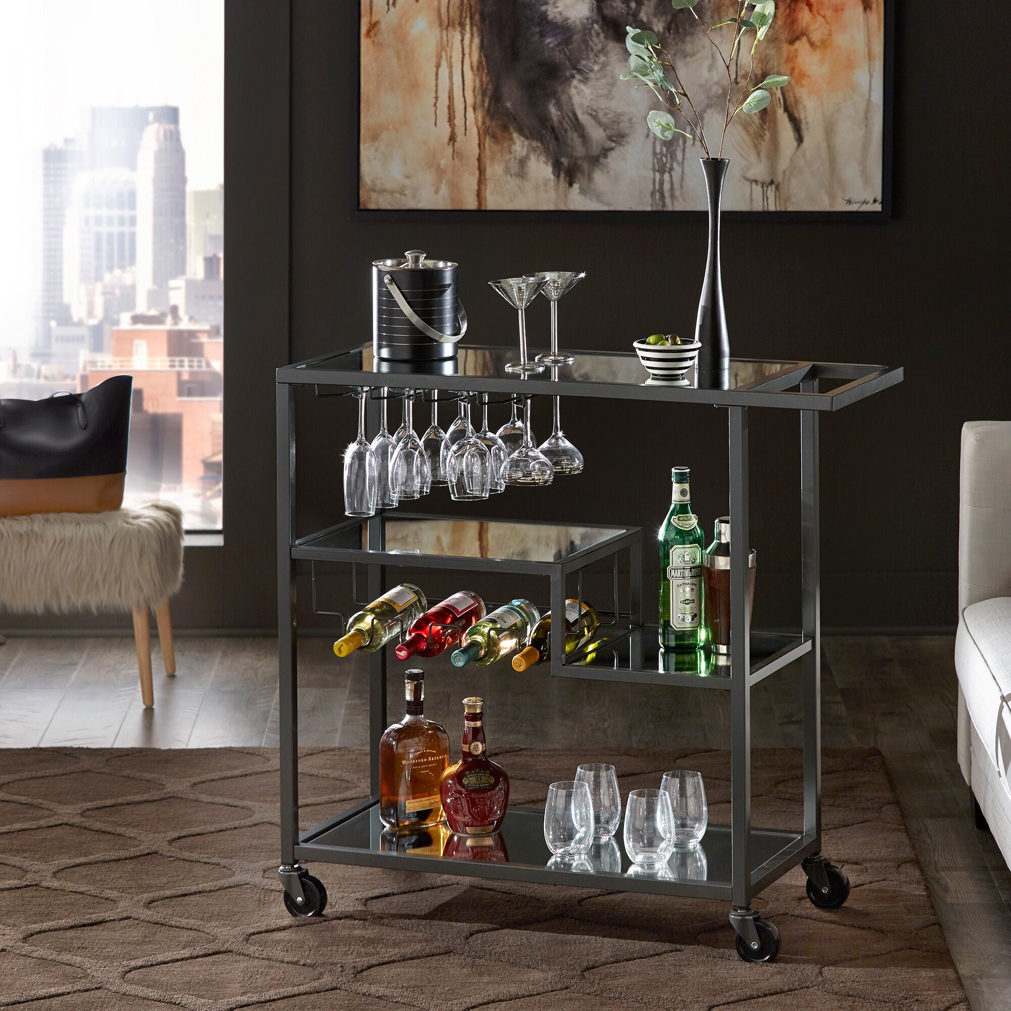 Home Elegance | Sonja Kitchen Cart | Champagne