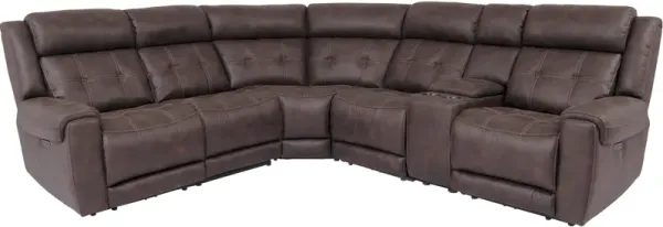 Man-Wah Cheers Vena 6 Piece Power+ Reclining Sectional