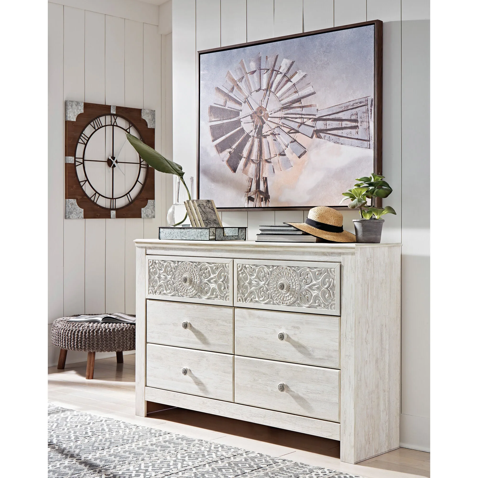 Ashley Furniture | Paxberry Dresser | Whitewash