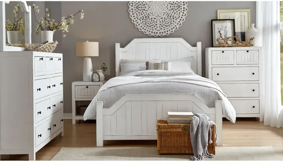 | Queen Elmhurst 4 Piece Room Group | White