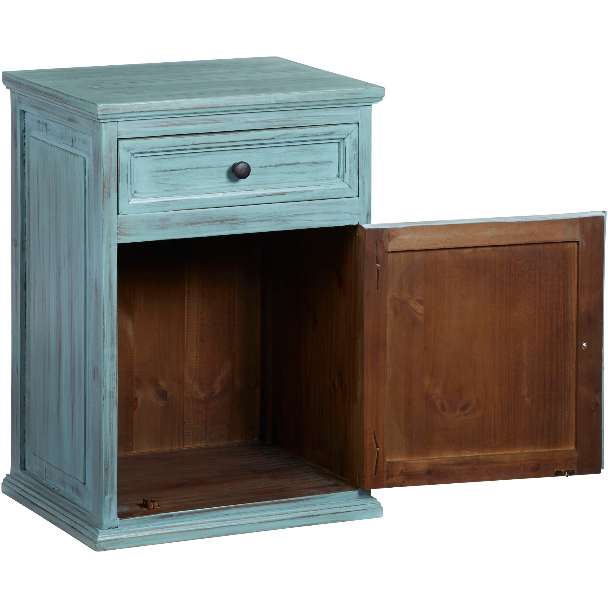 Progressive Furniture | Liza Nightstand | Antique Turquoise