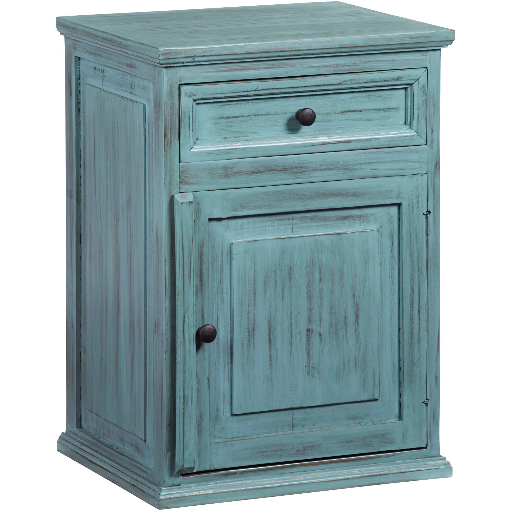 Progressive Furniture | Liza Nightstand | Antique Turquoise