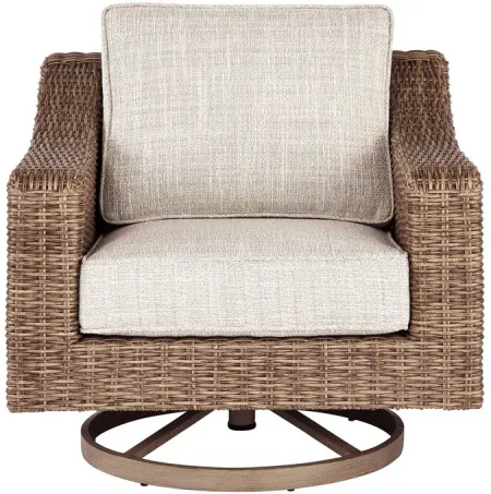 Beachcroft Beige Swivel Lounge Chair