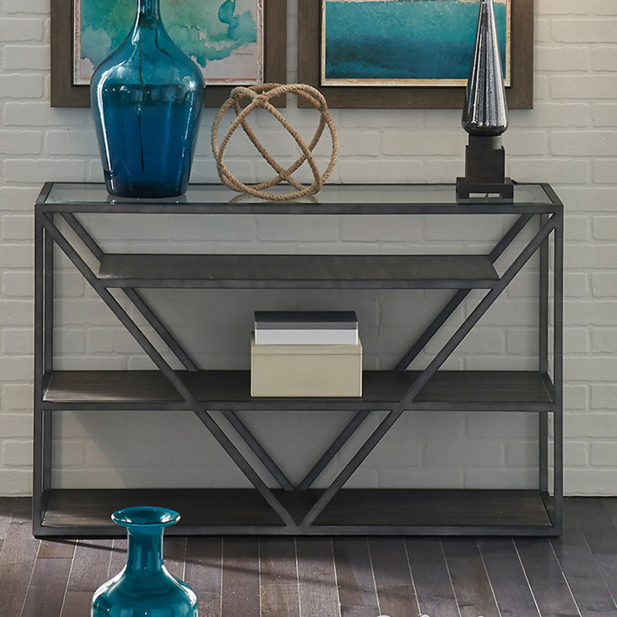 Liberty Furniture | Arista Sofa Table | Cobblestone