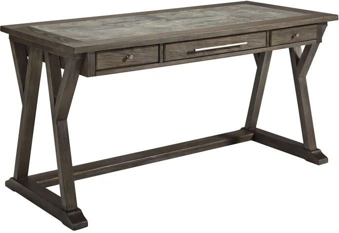 Luxenford Gray Brown Desk
